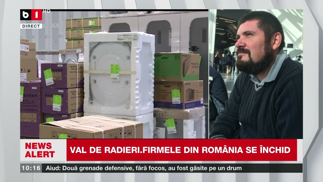 NUMĂR URIAȘ DE FIRME, ÎNCHISE ÎN 2025. FL. ROVINARU, ECONOMIST CU DETALII_Știri B1TV_9 febr. 2026