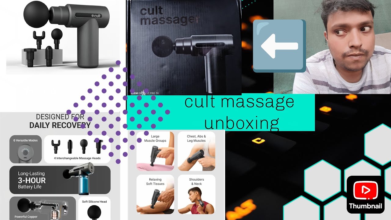  My New vlogs cult massagerDESIGNED FOR DAILY RECOVERY? | Cult Massage Gun Unboxing 