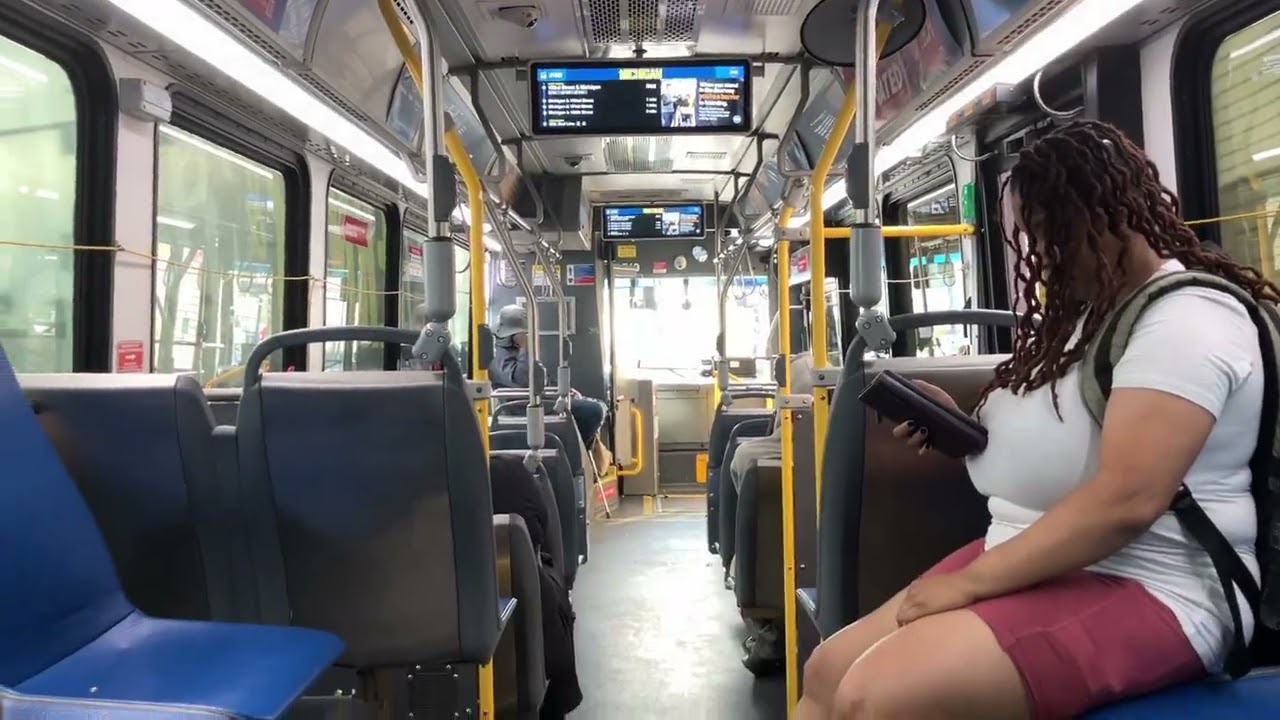 CTA On Board Riding 2023 Nova LFS Bus 8519 on Route 106 East 103rd to 95th Red Line