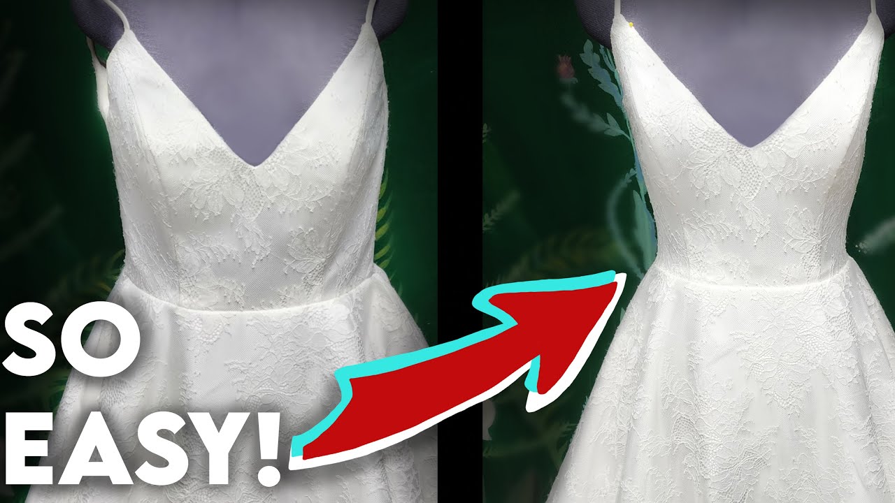 With THIS METHOD ✨️Anyone✨️ can take in a dress (even w/ boning!)