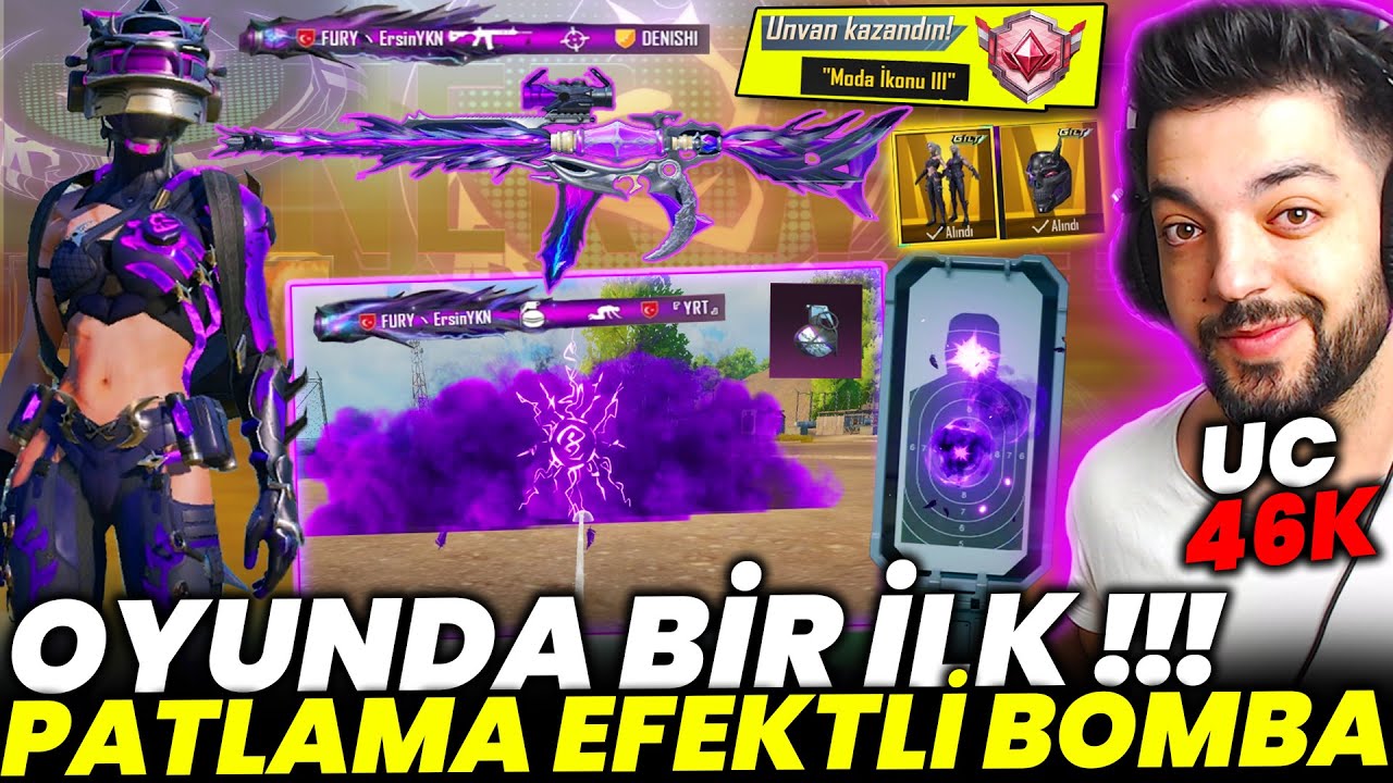 OYUNDA İLK !! PATLAMA EFEKTLİ BOMBA VE YENİ 8 SEVİYE VURMA EFEKTLİ YÜKSELTİLEBİLİR M4 GELDİ ! PUBGM