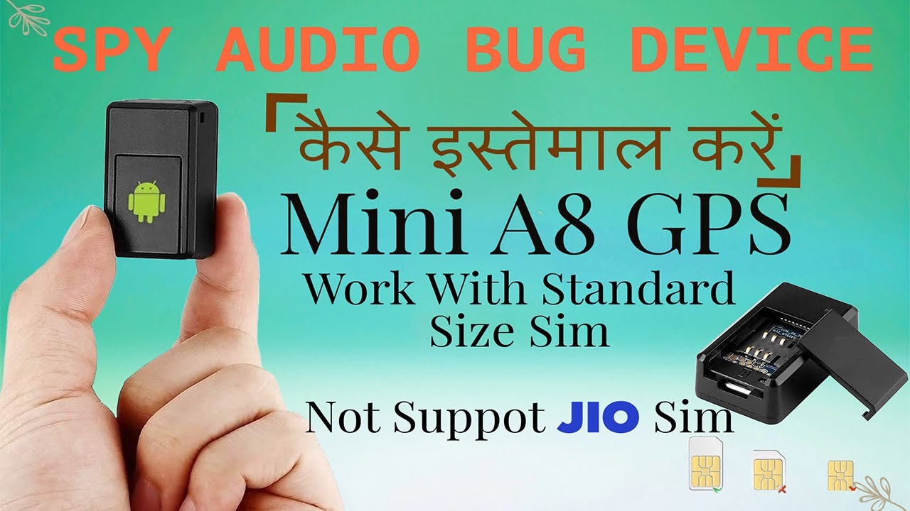 How to Use GPS Tracking Device and Audio voice Mini A8 अब सुने सारी live बात दुनिया के किसी कोने से