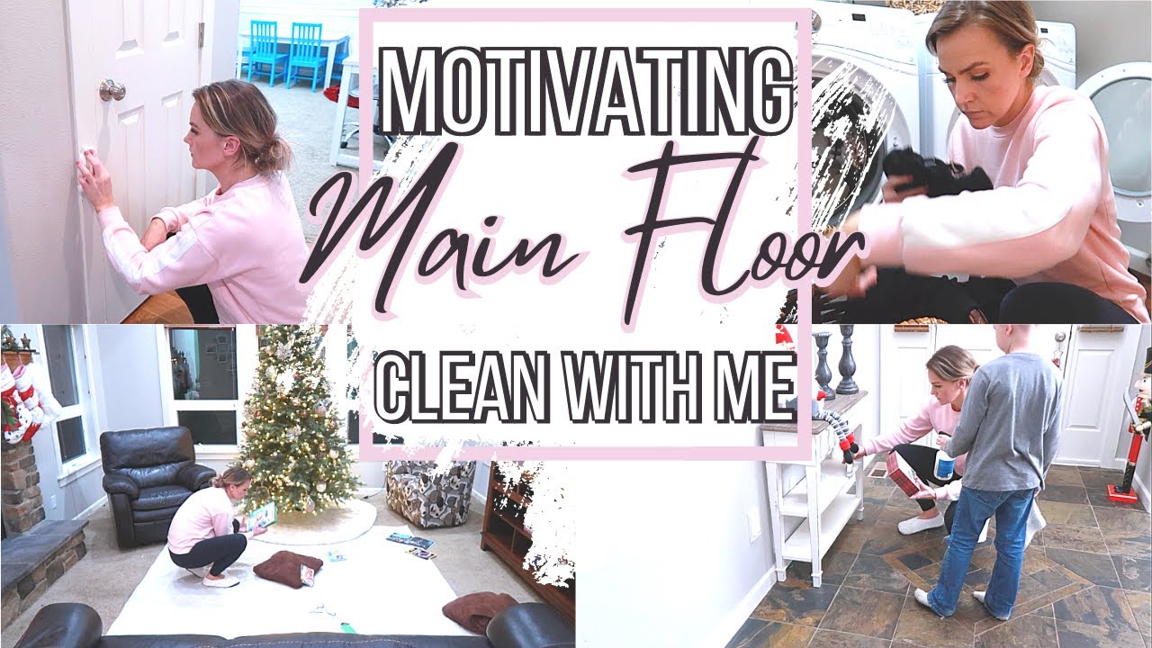 MOTIVATING MAIN FLOOR CLEAN WITH ME | Amanda Sandefur