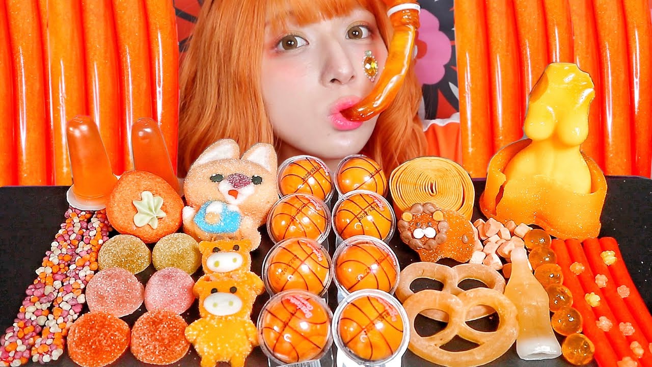 【ASMR】オレンジを食べる🍊🦁🏀🔥🧡