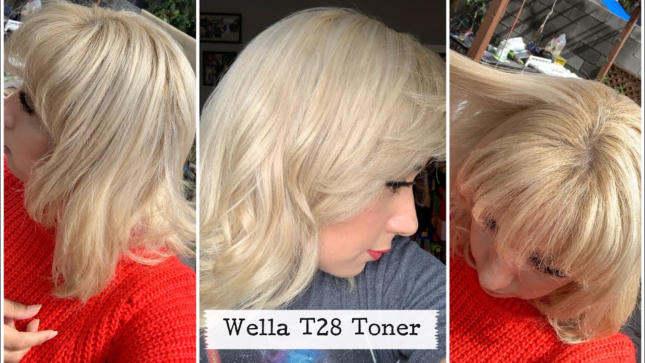 Toning hair with Wella T28