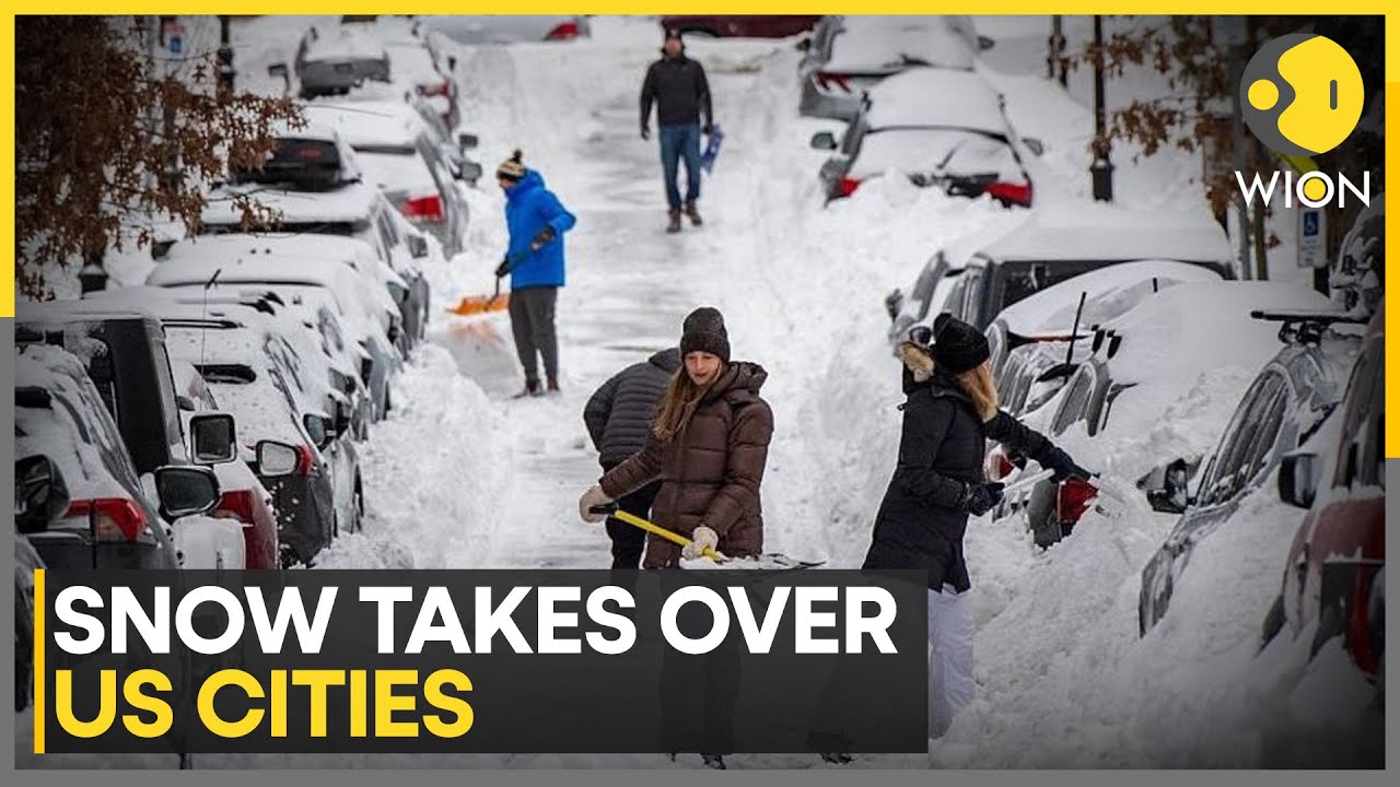 Powerful Storm Blankets US As Boston Streets Turn Ski Slopes, New Yorkers Revel In Snow | WION