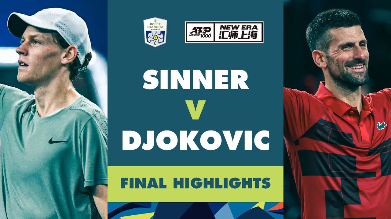 Jannik Sinner vs Novak Djokovic For The Rolex Shanghai Masters 2024 Title!