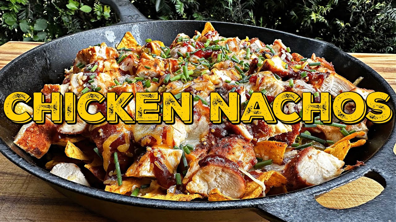 SMOKED CHICKEN NACHOS VOM GRILL - einfach, schnell und super lecker!