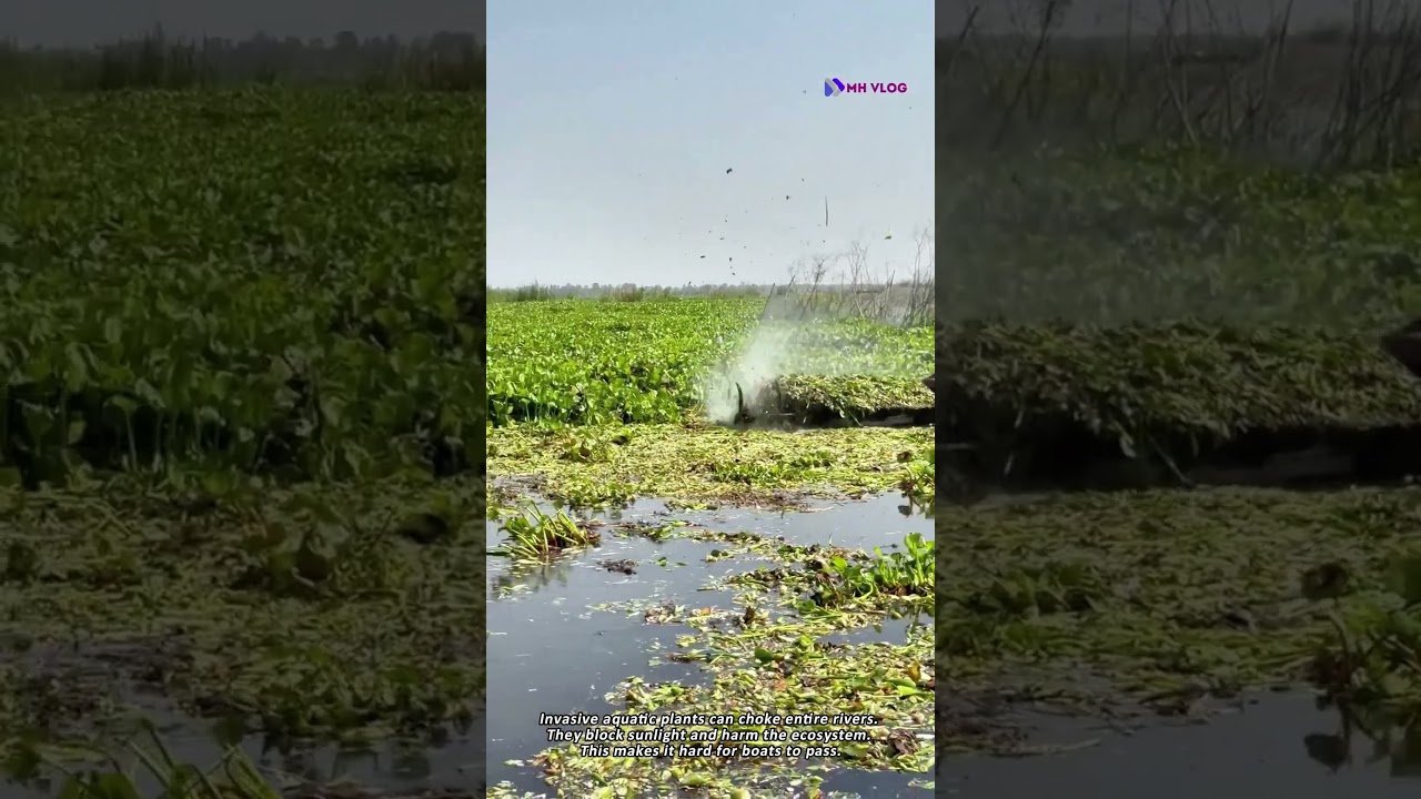 Amazing Boat Restores an Overgrown Waterway