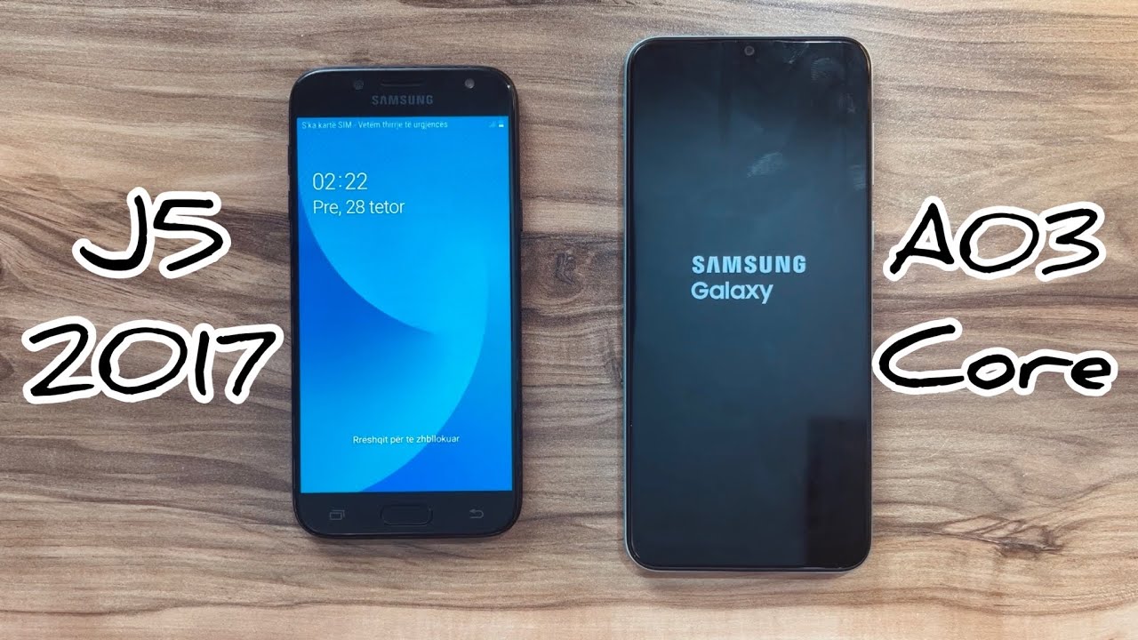 Samsung Galaxy A03 Core vs Samsung Galaxy J5 2017