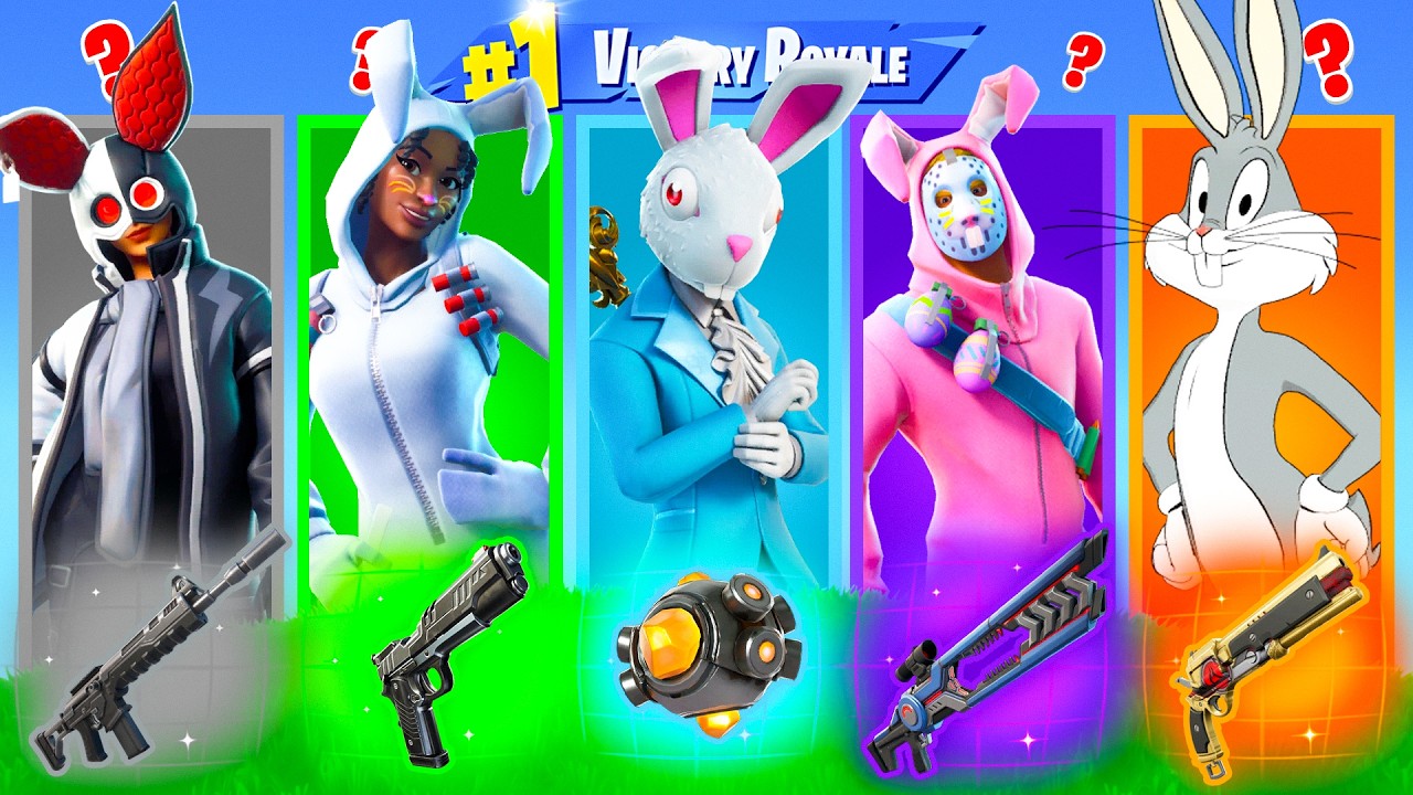 LOSOWY WIELKANOCNY SKIN CHALLENGE w FORTNITE