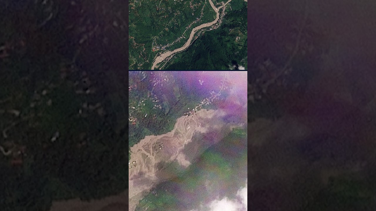 Satellite images show devastation caused by Nepal floods