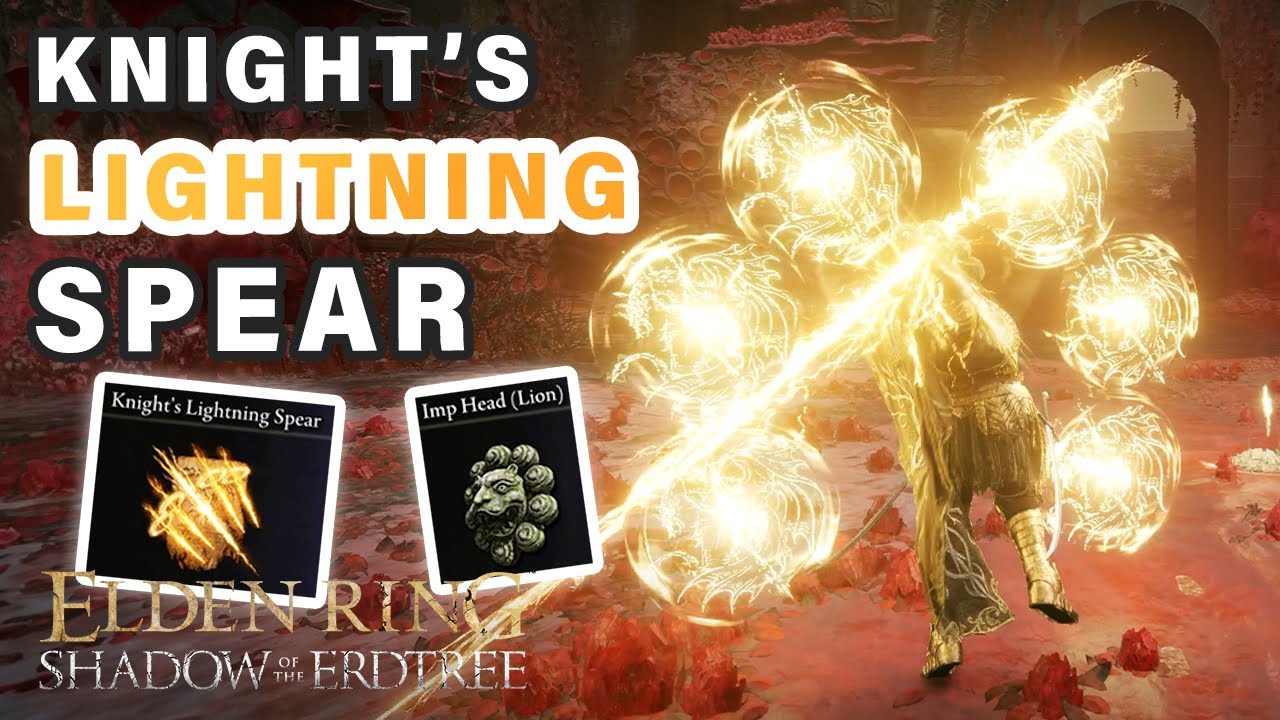 How to get Knight's Lightning Spear Incantation & Imp Lion Helm ► Elden Ring DLC