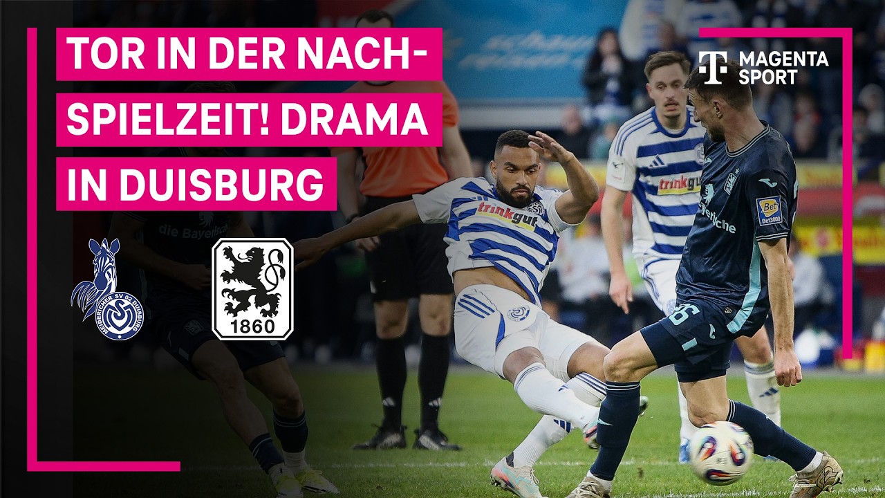 MSV Duisburg &ndash; TSV 1860 M&uuml;nchen, Highlights mit Live-Kommentar | 3. Liga | MAGENTA SPORT