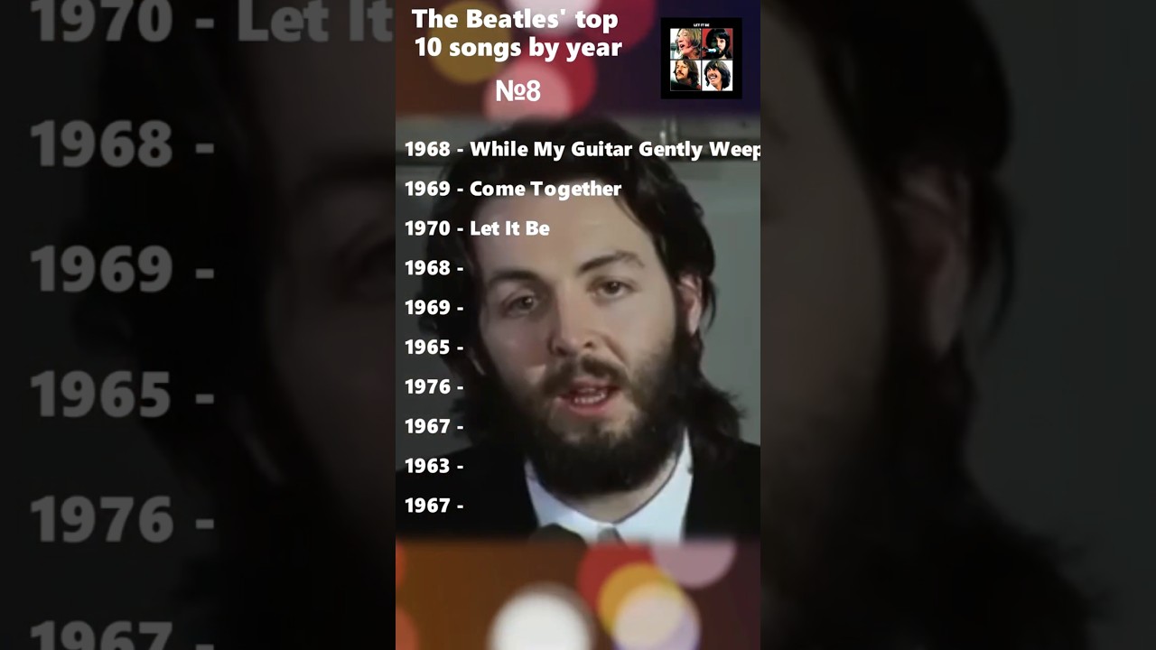 The Beatles' top 10 songs by year