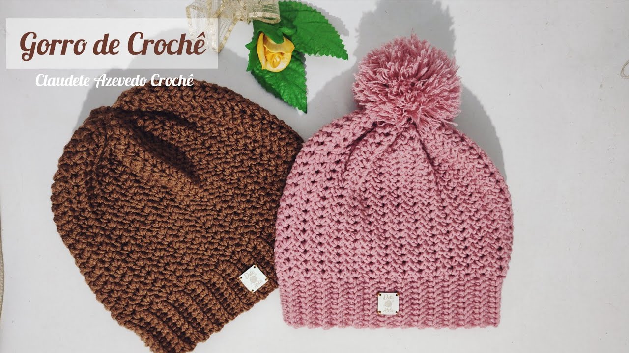 Gorro Unissex em Crochê Passo a Passo