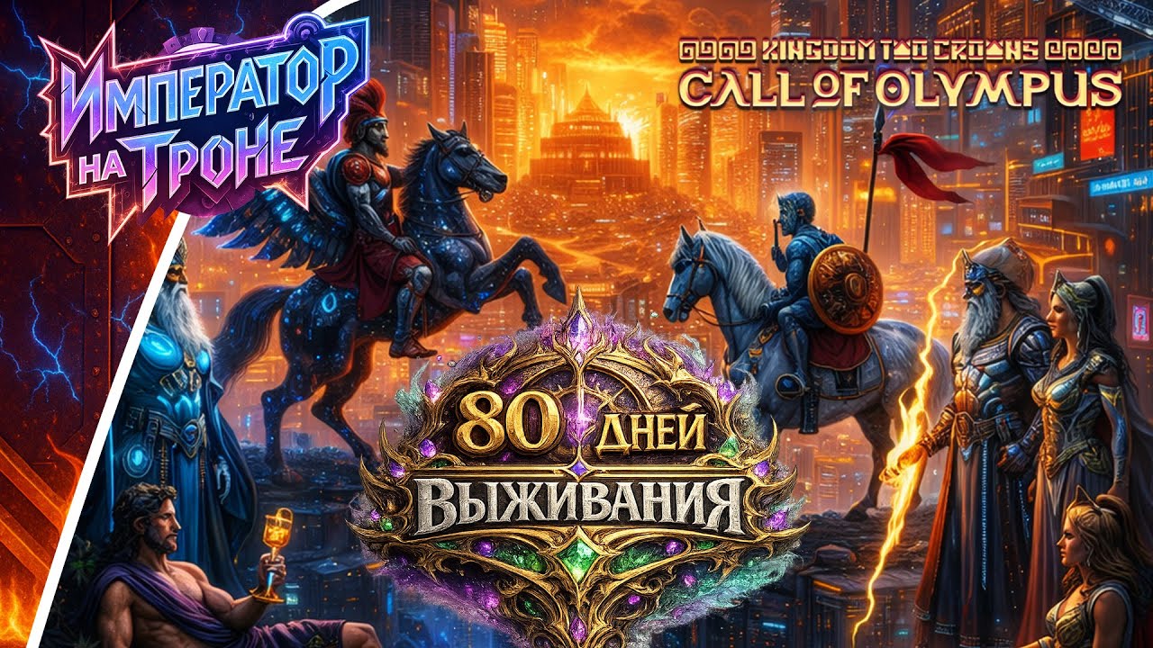 80 ДНЕЙ ВЫЖИВАНИЯ в Kingdom Two Crowns (DLC CALL OF OLYMPUS)