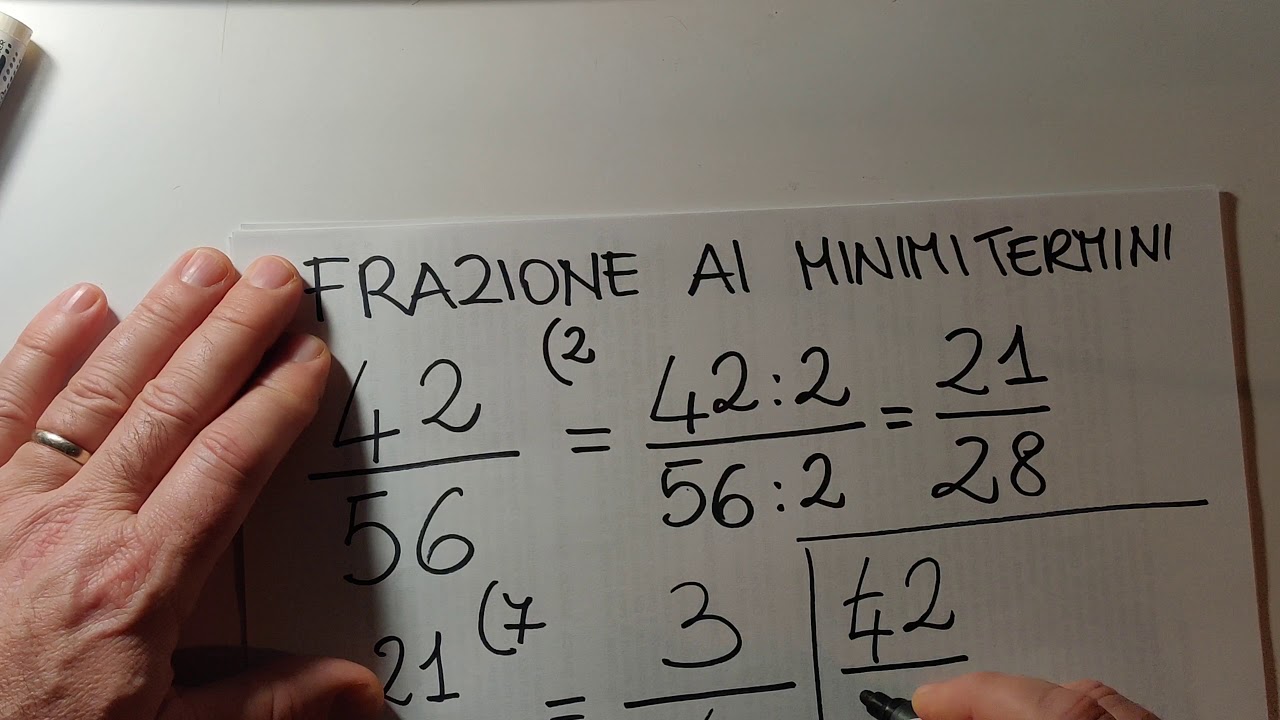 ridurre frazione ai minimi termini