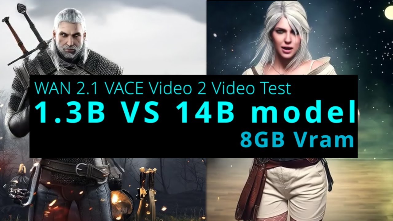 WAN 2.1 VACE Video to Video test | Model speed comparison | 8GB VRAM