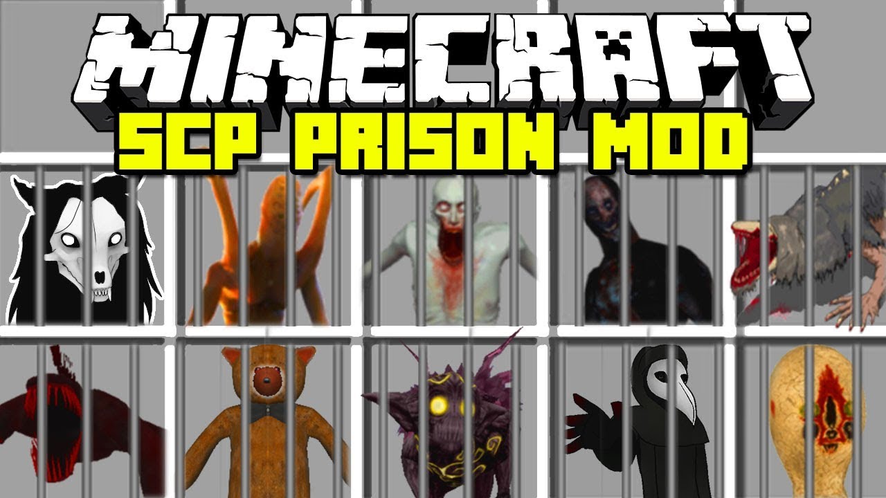 Minecraft : CRAZY SCP LOCKDOWN PRISON ESCAPE MOD | SCP 096, SCP 049, SPC 173, & MORE!