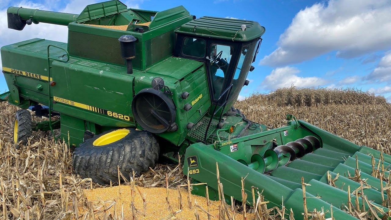 Восстановление сломанной оси комбайна John Deere 6620