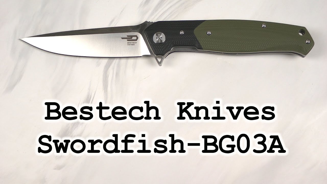 Ніж кишеньковий Bestech Knives, Swordfish-BG03A, розпакування та огляд.