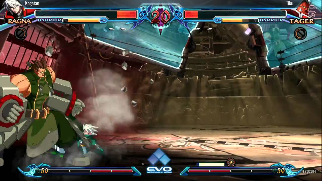 [BBCP] Kogatan (Ragna) vs Tiku (Tager) Evo 2014 Quarterfinals