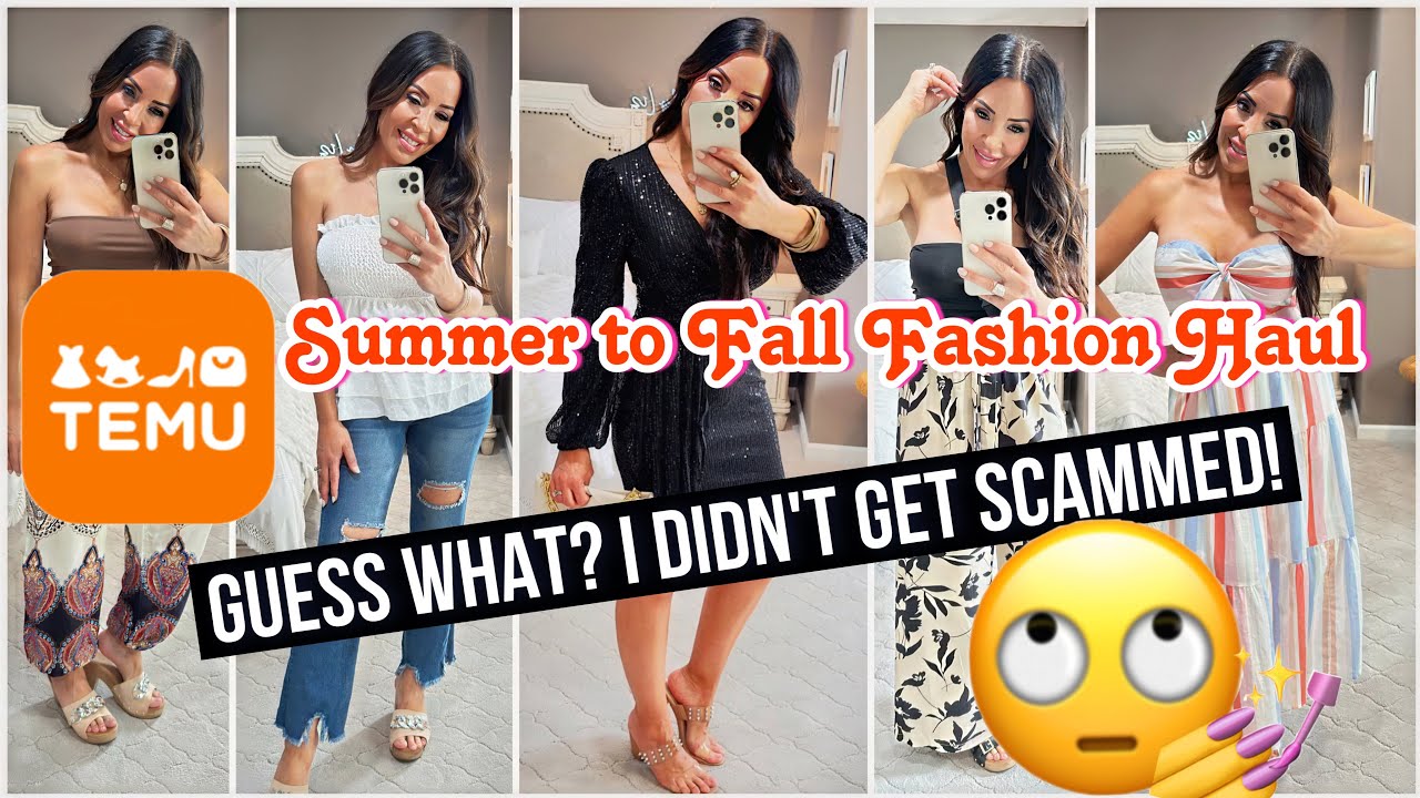 TEMU: Summer to Fall Clothing Haul SCAM FREE 🙄
