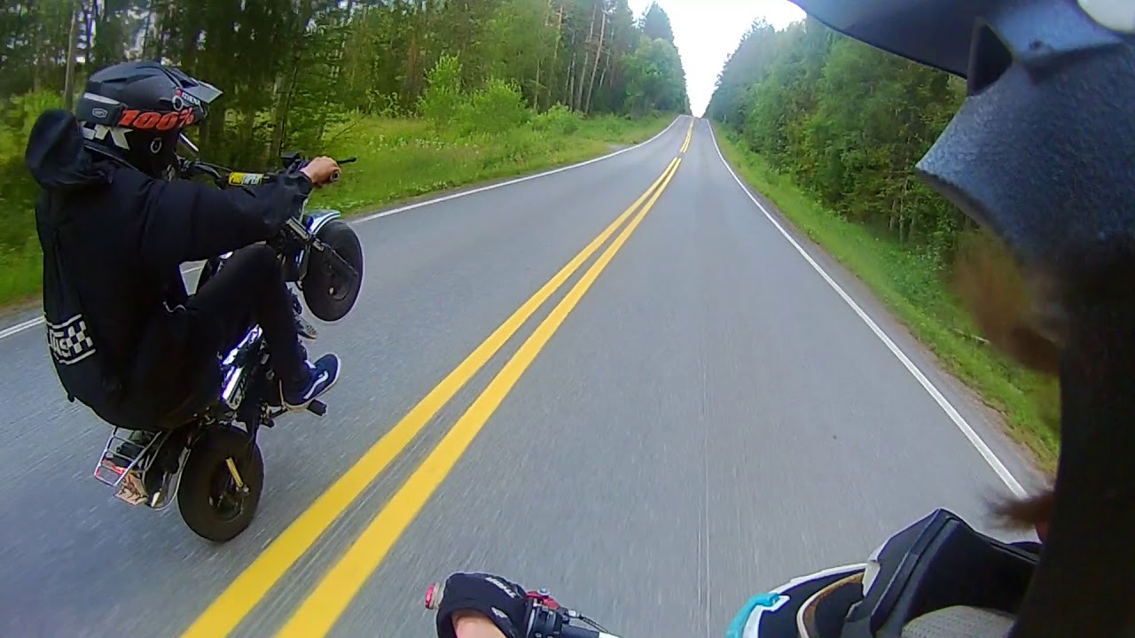 110 MANKI YLIKEULIMINEN 100KM/H (SELKÄRANKA POIKKI MUST WATCH)