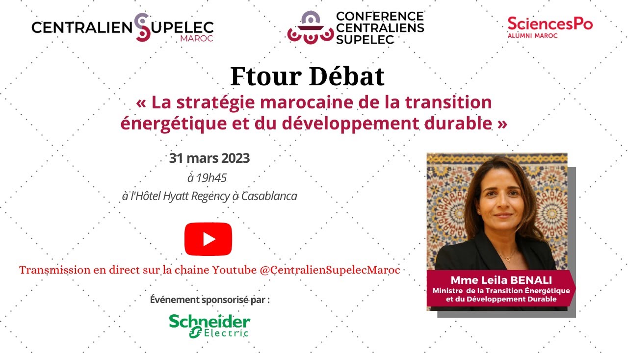 Ftour-Débat Centraliens Supélec du Maroc avec Mme Leila BENALI