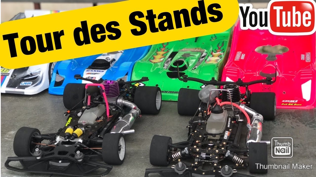 🔵 TOUR DES STANDS MRCB - ON REGARDE LE MATOS QUI ROULE CE MATIN ! et LE BANC DE REGLAGE 1/8 PISTE.