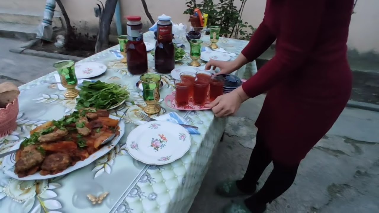 Qazan Kotleti Bişirdim Və Tənək Kəsdim. I Cooked Cauldron Cutlet.