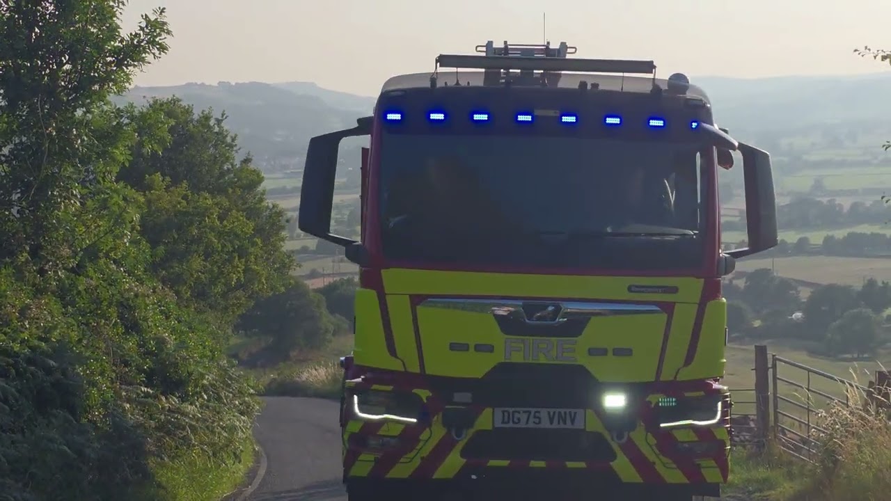 Firecrews are currently tackling a moorland fire in Ilkley!