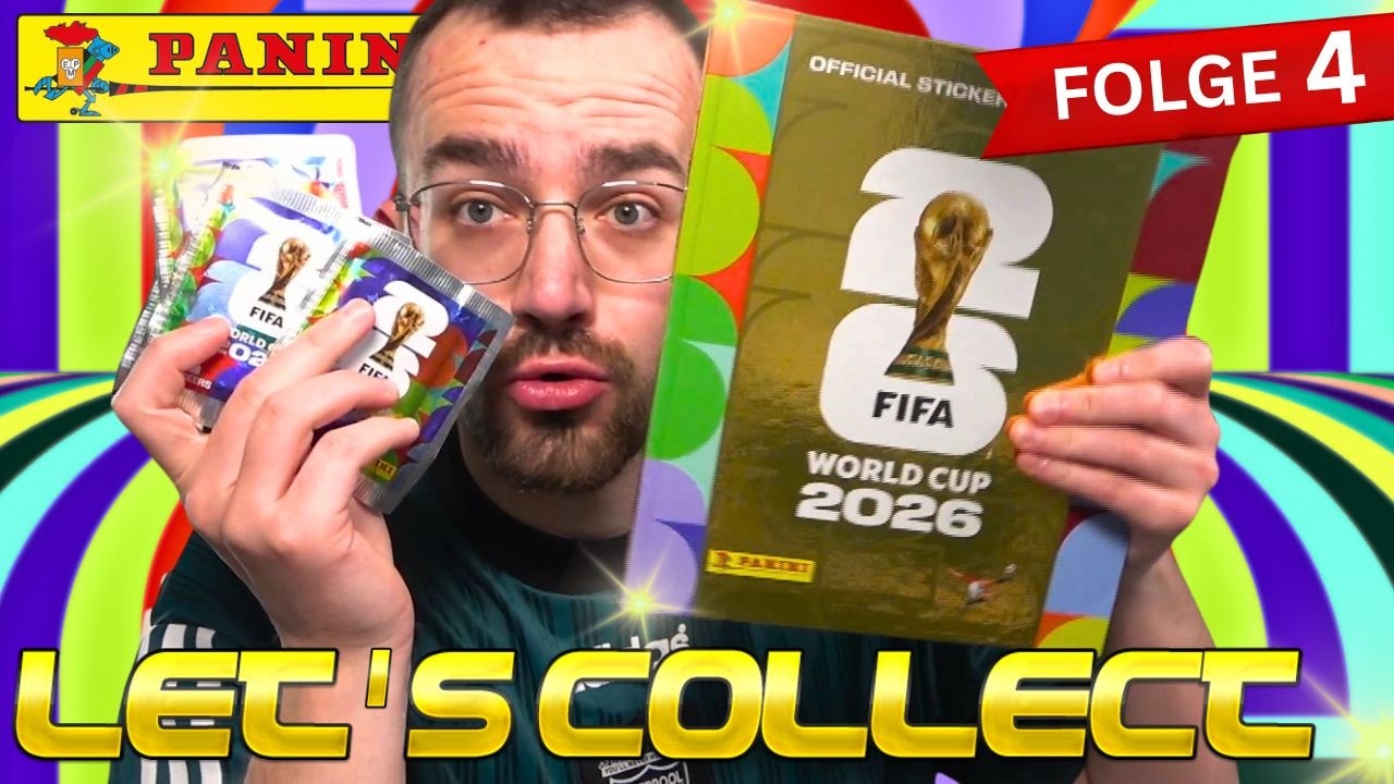 Panini FIFA WORLD CUP 2026 Official Sticker: LETS COLLECT Gold Treasure Box Album | Folge 4