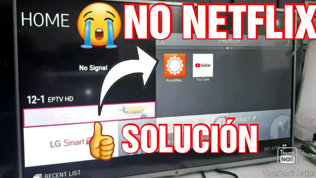 SMART TV LG NO ESTA NETFLIX SOLUCION MODEL.42LB5800