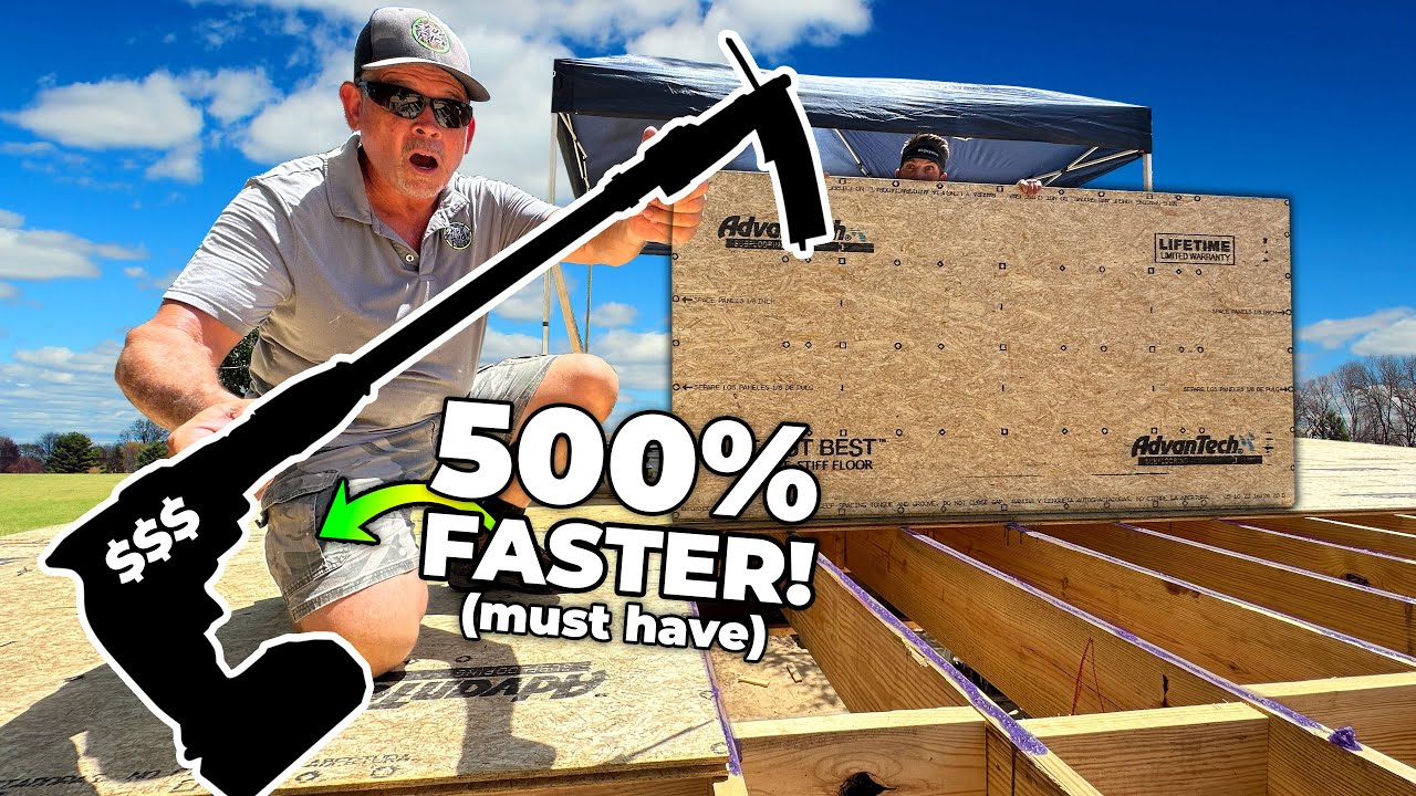 We Bought a $500 Tool to Avoid Heat Stroke!!🥵 Installing the BEST Subfloor!!!