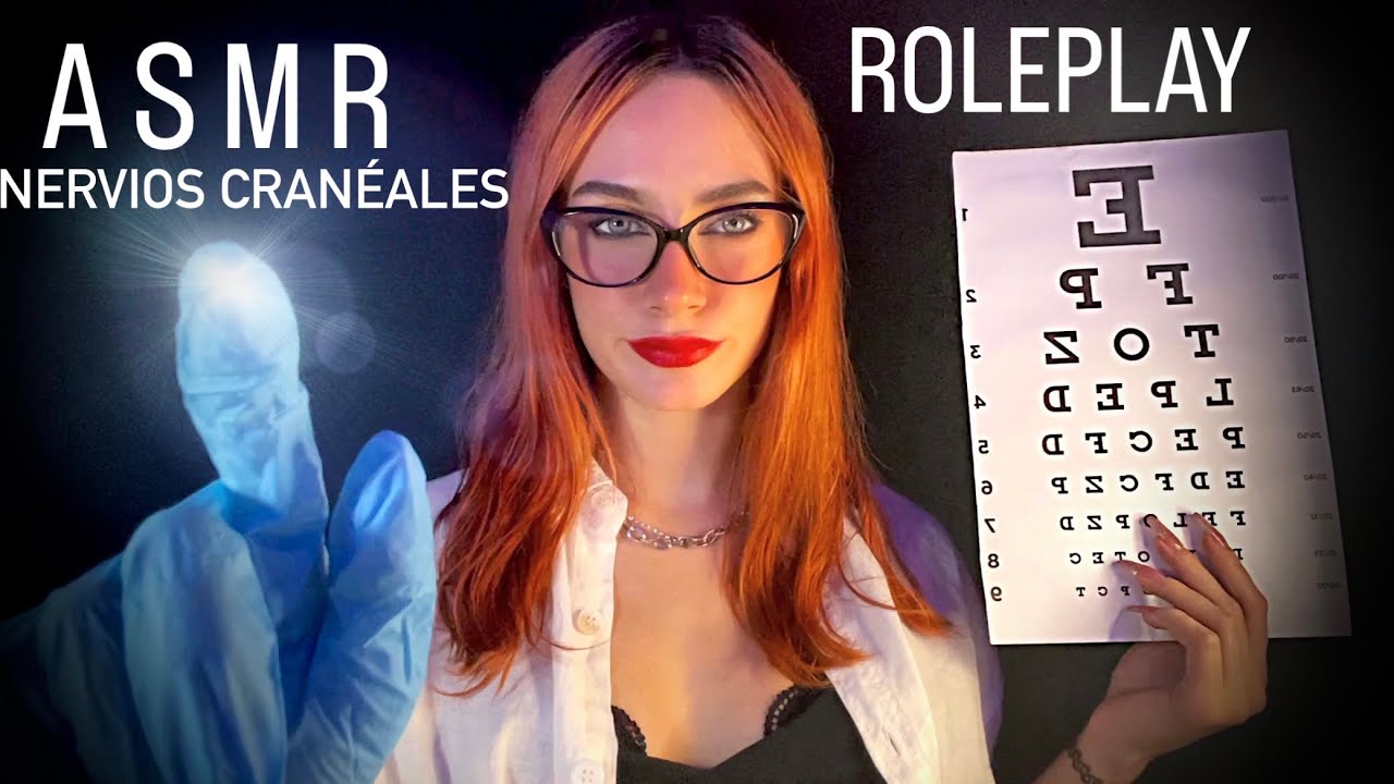 ASMR test NERVIOS CRANEALES - ROLEPLAY MÉDICO Asmr Argentina