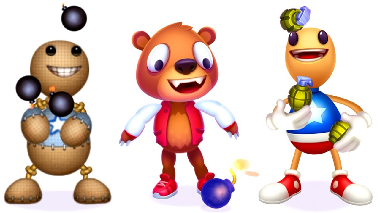 Kick the Buddy vs Kick the Buddy Forever vs Despicable Bear | Begin & In Games