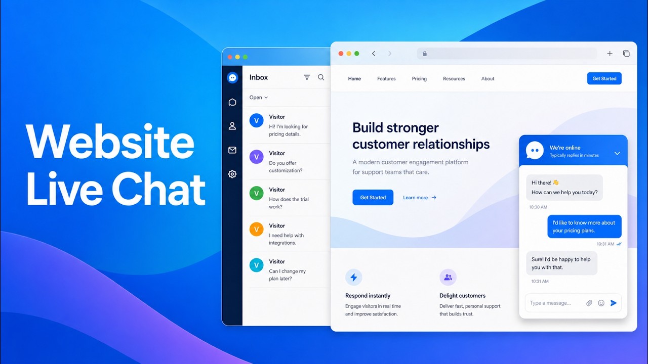 How to Add Chatwoot Live Chat to Your Website