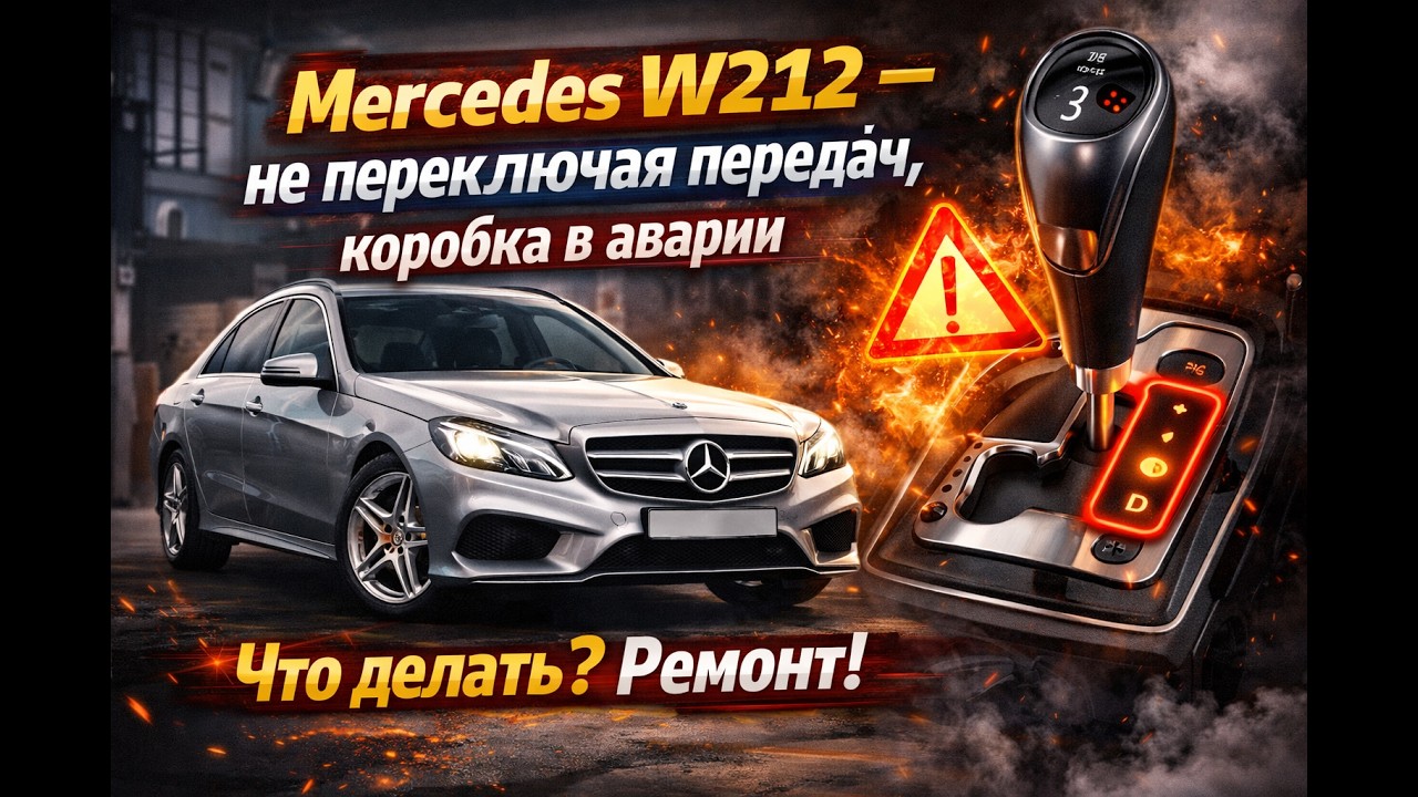 Mercedes W212 — не переключая передач, коробка в аварии | Что делать? Ремонт!