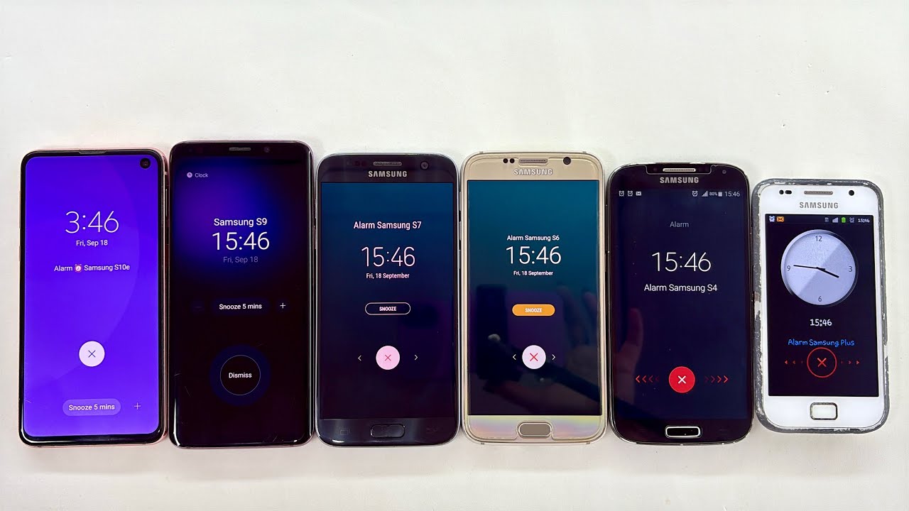 Samsung Series S Alarm Clock + Timer | Samsung S10e, Galaxy S9, S7, Galaxy S6, Galaxy S4, S Plus 