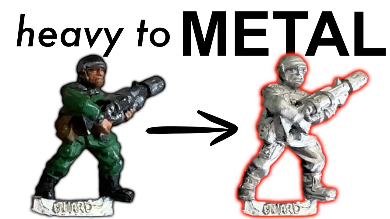 How to strip paint from metal miniatures // Retro Warhammer 40k 2nd edition