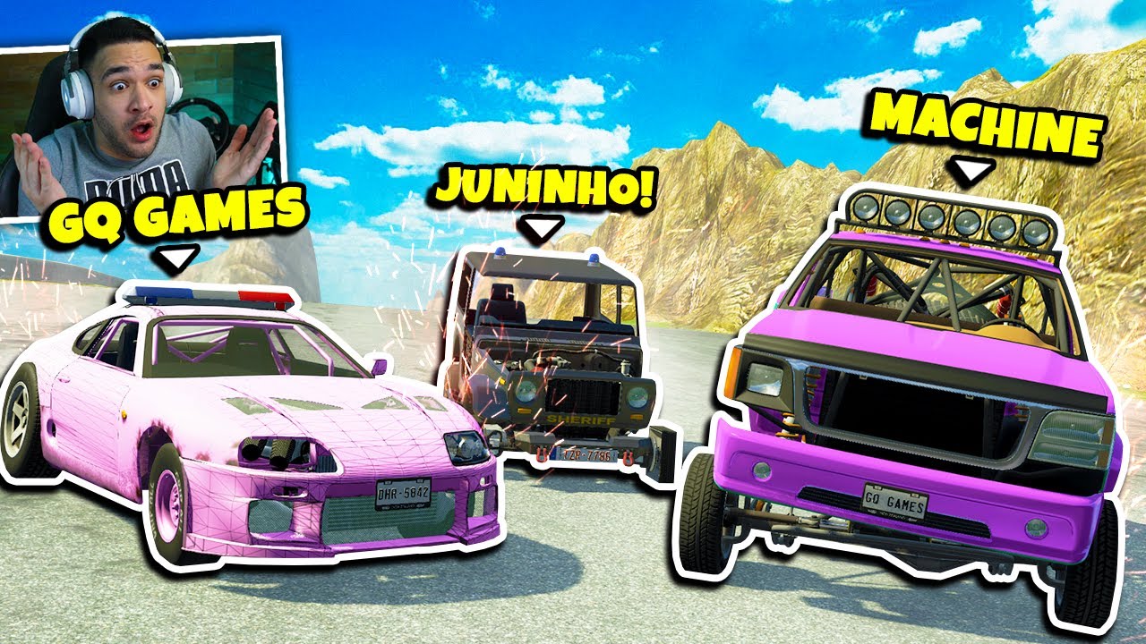 ACELERANDO na LADEIRA com o MOD de PE&Ccedil;AS ALEAT&Oacute;RIAS! BeamNG drive