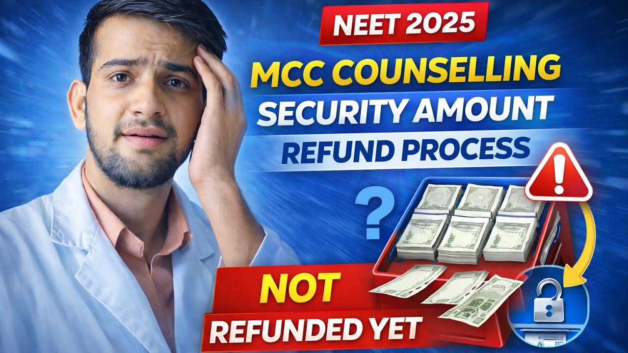 Mcc Counselling Security Amount Refund Process || Neet Mcc Security Amount Refund Not received