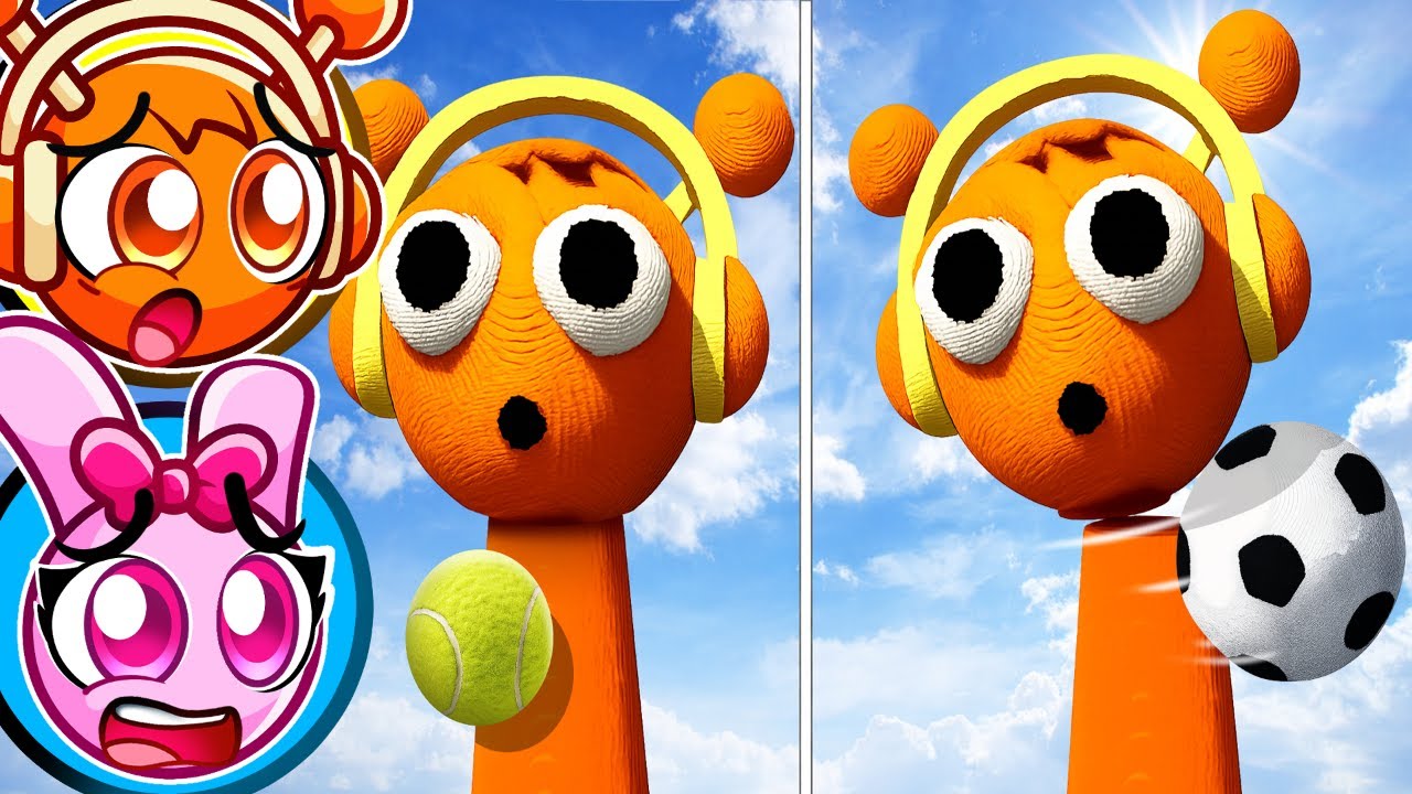 Sprunkis vs Bolas de Esporte | Oren e Pinki
