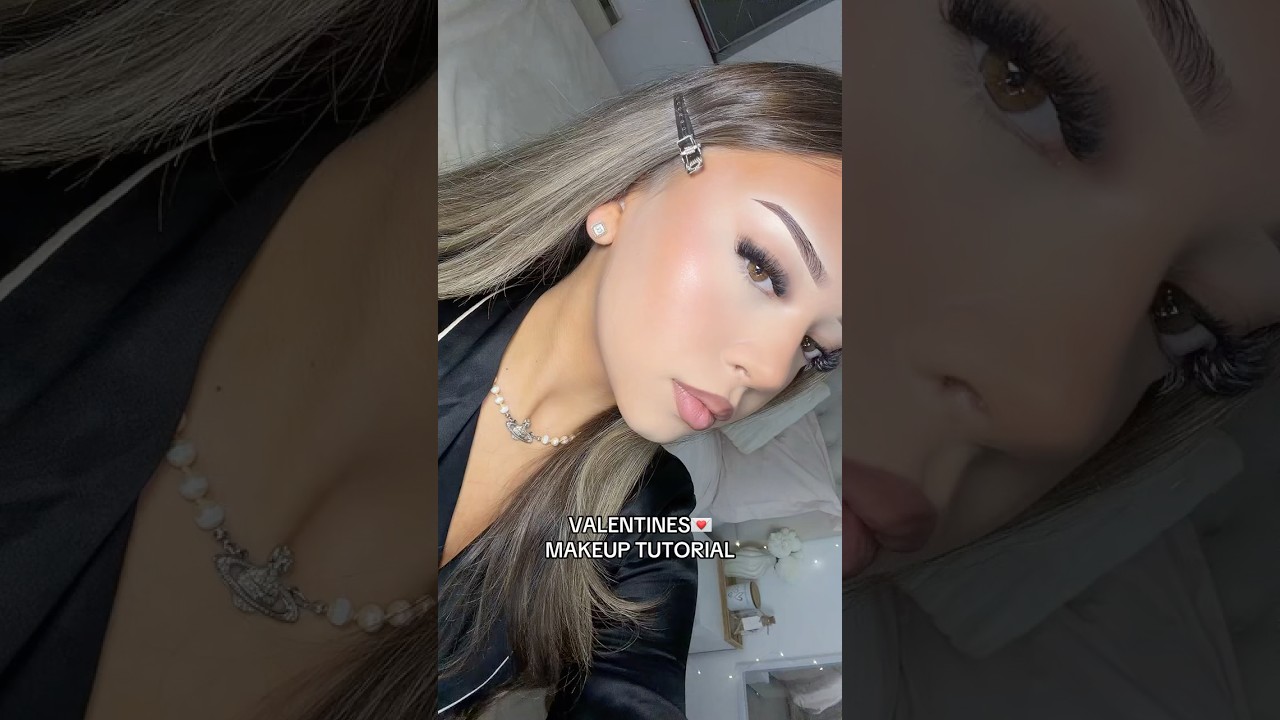 С ДНЕМ СВЯТОГО ВАЛЕНТИНА! 💌 #макияж #урокимакияжа #блондинка #мягкийгламурныйобраз #советыпомакия...
