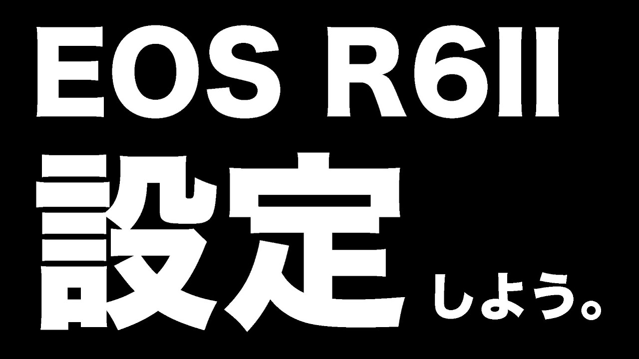 EOS R6II Setting