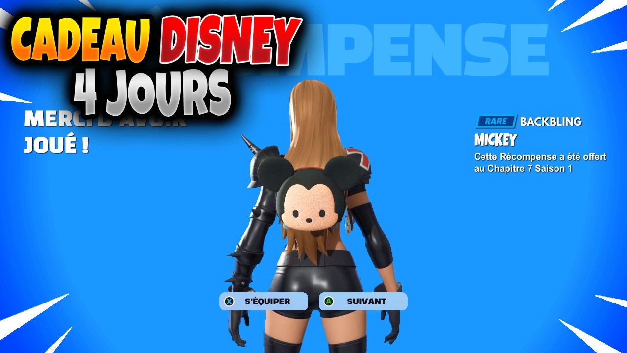 Nouveau Cadeau DISNEY Disparait 4 Jours Fortnite