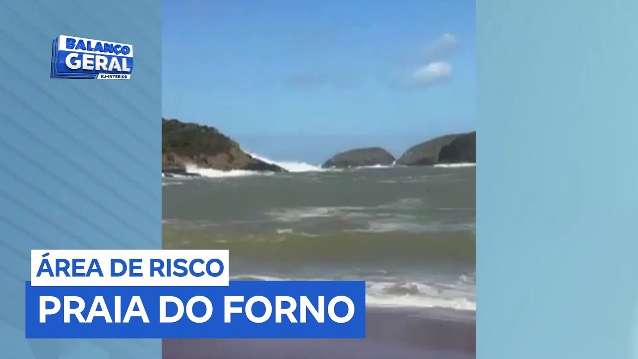 Praia em Búzios (RJ) é interditada por conta de forte ressaca no mar
