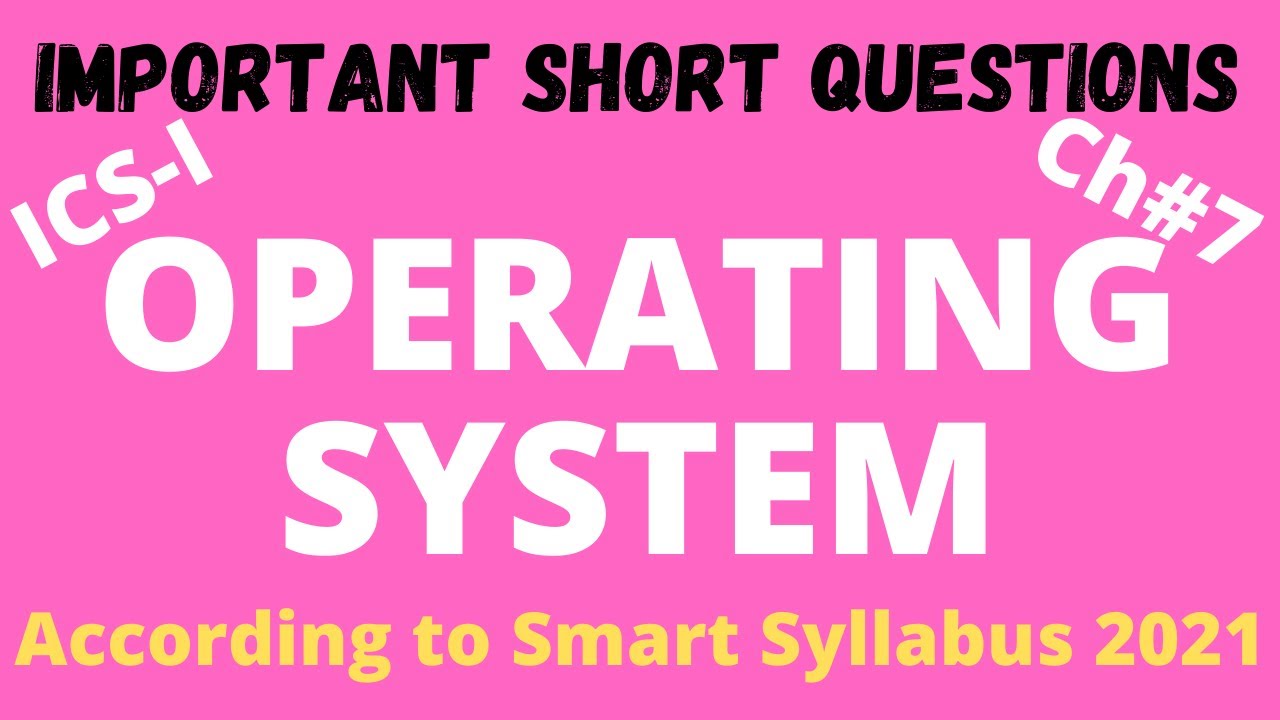 Important Question of Computer Science Class 11 2021| Chapter 7 Short Questions